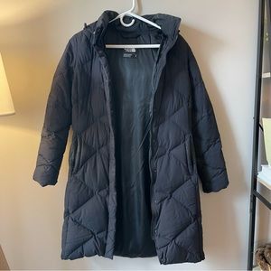 Women’s North Face Black Long Parka Jacket Small Petite